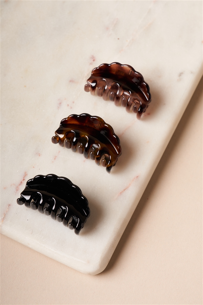 Brown & Black Mini Butterfly Clips